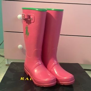 Kids' Ralph Rain Boot In Pink/green